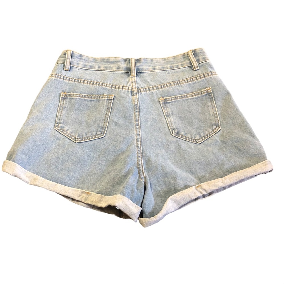 SHEIN • Rolled Cuff Denim Shorts - Picture 13 of 13
